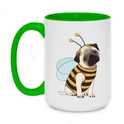 Чашка двухцветная 420ml Pug Bug - PrintSalon