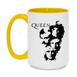 Чашка двухцветная 420ml Queen music - PrintSalon