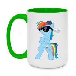 Чашка двухцветная 420ml Rainbow Dash Cool - PrintSalon