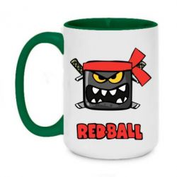 Чашка двокольорова велика Red ball - PrintSalon