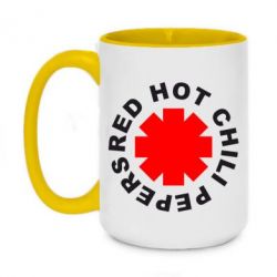 Чашка двухцветная 420ml red hot chili peppers - PrintSalon