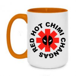 Чашка двухцветная 420ml Red Hot Chimi Changas - PrintSalon