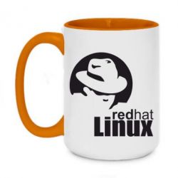 Чашка двухцветная 420ml Redhat Linux - PrintSalon