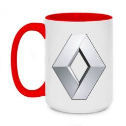 Чашка двухцветная 420ml Renault Logo - PrintSalon