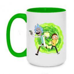 Чашка двухцветная 420ml Rick and Morty art - PrintSalon
