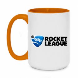 Чашка двухцветная 420ml Rocket League logo - PrintSalon