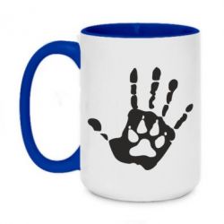 Чашка двокольорова велика Рука вовка - PrintSalon