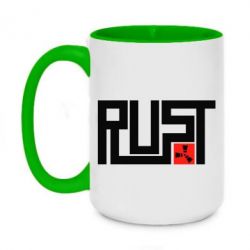 Чашка двухцветная 420ml Rust Logo - PrintSalon
