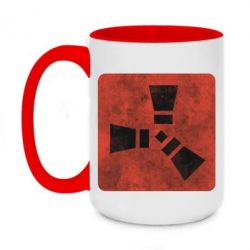 Чашка двокольорова велика Rust Logotype - PrintSalon