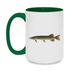 Чашка двокольорова велика Щука - PrintSalon