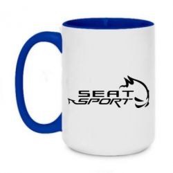 Чашка двухцветная 420ml SEAT SPORT - PrintSalon