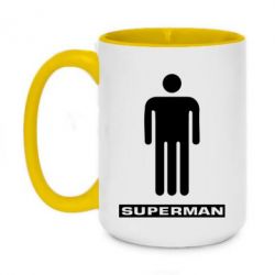 Чашка двухцветная 420ml Sex superman - PrintSalon
