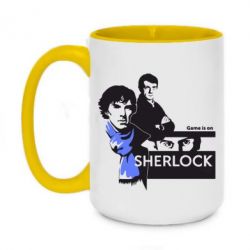 Чашка двухцветная 420ml Sherlock (Шерлок Холмс) - PrintSalon
