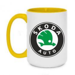Чашка двухцветная 420ml Skoda Small - PrintSalon