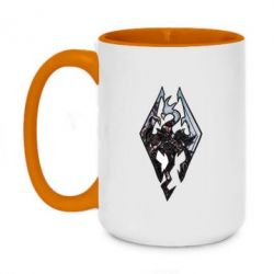 Чашка двокольорова велика Skyrim Logo - PrintSalon