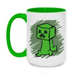 Чашка двухцветная 420ml Сreeper - PrintSalon