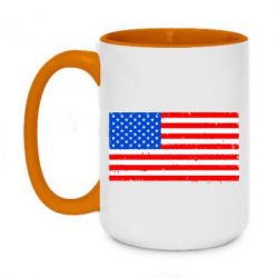 Чашка двухцветная 420ml США - PrintSalon