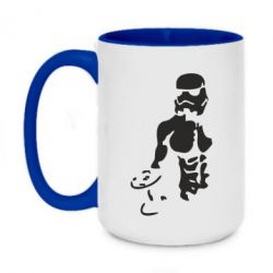 Чашка двухцветная 420ml Star Wars с гантелей - PrintSalon