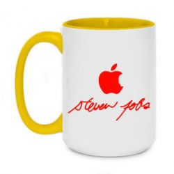 Чашка двухцветная 420ml Steve Jobs - PrintSalon