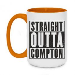 Чашка двухцветная 420ml Straight outta compton - PrintSalon