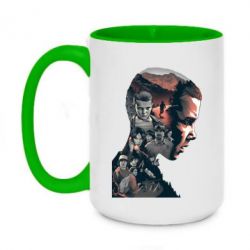 Чашка двухцветная 420ml Stranger things art - PrintSalon
