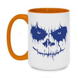 Чашка двухцветная 420ml Страшная морда для светлого-PrintSalon Чашка двухцветная 420ml Страшная морда для светлого
