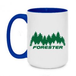 Чашка двухцветная 420ml Subaru Forester - PrintSalon