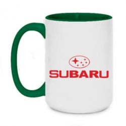 Чашка двухцветная 420ml Subaru - PrintSalon