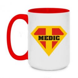 Чашка двухцветная 420ml Super Medic - PrintSalon