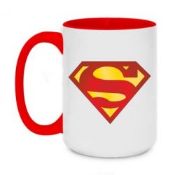 Чашка двухцветная 420ml Superman Classic - PrintSalon