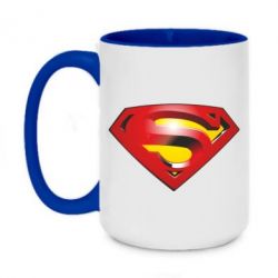 Чашка двухцветная 420ml Superman Emblem - PrintSalon