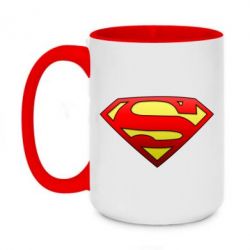 Чашка двокольорова велика Superman Logo - PrintSalon