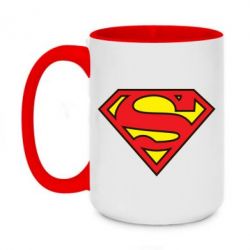 Чашка двухцветная 420ml Superman Symbol - PrintSalon
