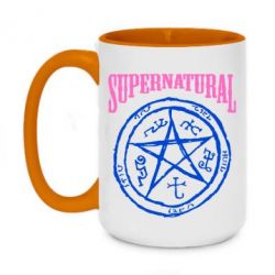 Чашка двокольорова велика Supernatural коло - PrintSalon
