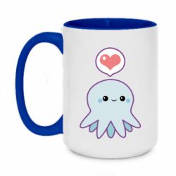 Чашка двухцветная 420ml Sweet Octopus - PrintSalon