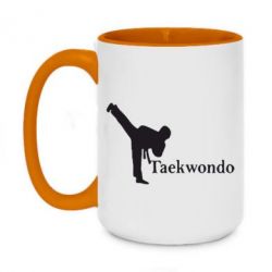 Чашка двокольорова велика Taekwondo - PrintSalon