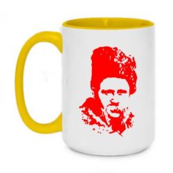 Чашка двухцветная 420ml Тарас Григорович Шевченко - PrintSalon
