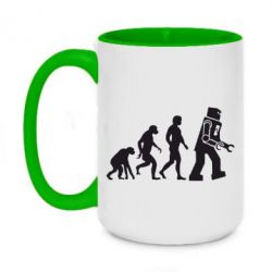Чашка двухцветная 420ml The Bing Bang theory Evolution - PrintSalon