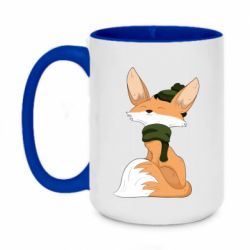 Чашка двухцветная 420ml The Fox in the Hat - PrintSalon