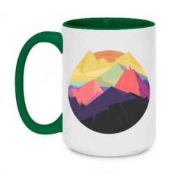 Чашка двухцветная 420ml The mountains Art - PrintSalon
