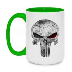 Чашка двухцветная 420ml The Punisher Logo-PrintSalon Чашка двухцветная 420ml The Punisher Logo
