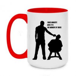 Чашка двокольорова велика Three minutes. - PrintSalon