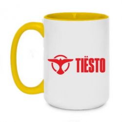 Чашка двухцветная 420ml Tiesto Logo 2 - PrintSalon