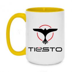 Чашка двухцветная 420ml Tiesto Logo 3 - PrintSalon