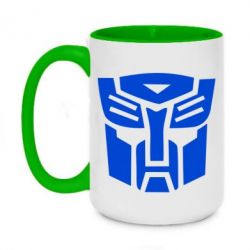 Чашка двухцветная 420ml Трансформеры Автоботы - PrintSalon