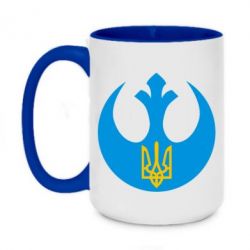 Чашка двухцветная 420ml Трезубец - PrintSalon