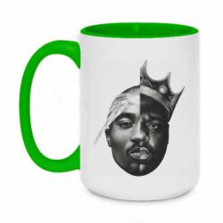 Чашка двокольорова велика Tupac & Notorious BIG - PrintSalon