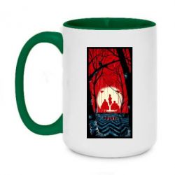 Чашка двухцветная 420ml Твин Пикс Лес - PrintSalon
