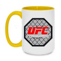 Чашка двухцветная 420ml UFC Cage - PrintSalon
