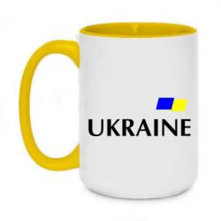 Чашка двокольорова велика FLAG UKRAINE - PrintSalon